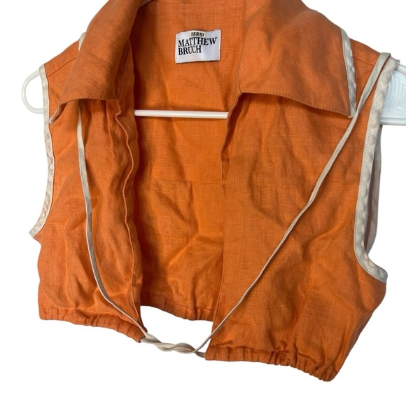 Matthew Bruch Orange Crop Top - Size 1 - From Rent the Runway! MSRP $795! - Picture 10 of 15